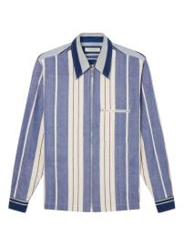 Shop Wales Bonner Atlantic Striped Cotton Jacket at Saks Fifth Avenue