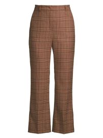 Shop Weekend Max Mara Lisetta Wool Twill Flared Crop Pants at Saks Fifth Avenue