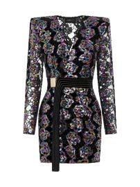 Shop ZHIVAGO Miami Nights Sequin-Embroidered Minidress at Saks Fifth Avenue