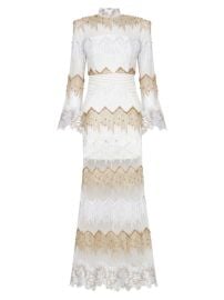 Shop ZHIVAGO Signature Chrysler Studded amp Embroidered Gown at Saks Fifth Avenue