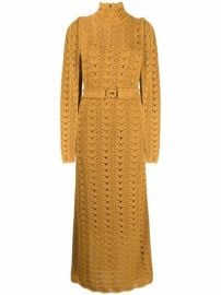 Shop ZIMMERMANN Concert long-sleeve knitted midi dress with Express Delivery - at Farfetch