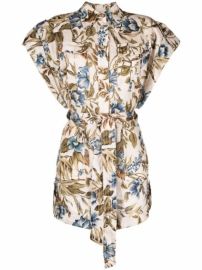 Shop ZIMMERMANN Khali floral playsuit with Express Delivery - at Farfetch