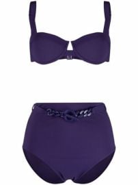 Shop ZIMMERMANN chain-detail bikini set with Express Delivery - at Farfetch