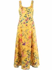 Shop ZIMMERMANN floral-print flared dress with Express Delivery - at Farfetch