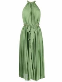 Shop ZIMMERMANN pleated sleeveless midi dress with Express Delivery - at Farfetch