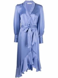 Shop ZIMMERMANN wrapped midi dress with Express Delivery - at Farfetch