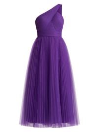 Shop Zac Posen One-Shoulder Pleated Cocktail Dress at Saks Fifth Avenue