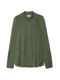 Shop Zadig Voltaire Pleated Satin Blouse at Saks Fifth Avenue