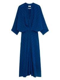 Shop Zadig Voltaire Ritany Silk Jacquard Wings Midi-Dress at Saks Fifth Avenue