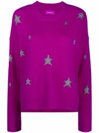 Shop ZadigampVoltaire Markus metallic-star jumper with Express Delivery - at Farfetch