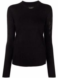 Shop ZadigampVoltaire Miss arrow-detail cashmere jumper with Express Delivery - at Farfetch