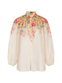 Shop Zimmermann Alight Floral Balloon-Sleeve Blouse at Saks Fifth Avenue