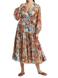 Shop Zimmermann Cassia Patch Wrap Midi Dress at Saks Fifth Avenue