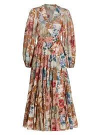 Shop Zimmermann Cassia Patch Wrap Midi Dress at Saks Fifth Avenue