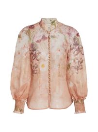 Shop Zimmermann Dancer Floral Balloon-Sleeve Blouse at Saks Fifth Avenue