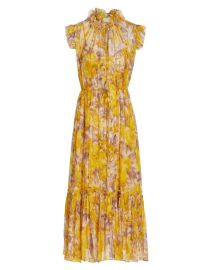 Shop Zimmermann High Tide Floral Silk Tie-Waist Dress at Saks Fifth Avenue