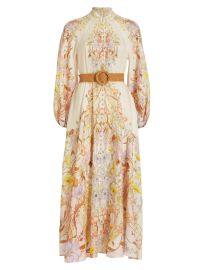 Shop Zimmermann Jeannie Linen Maxi Dress at Saks Fifth Avenue