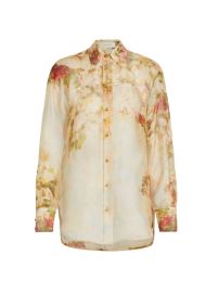 Shop Zimmermann Luminosity Linen amp Silk Button-Up Shirt at Saks Fifth Avenue