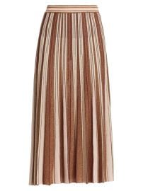 Shop Zimmermann Luminosity Lurex Stripe Skirt at Saks Fifth Avenue