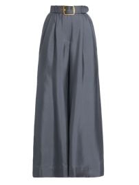 Shop Zimmermann Lyrical Pleated Wide-Leg Silk Pants at Saks Fifth Avenue