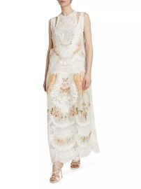 Shop Zimmermann Natura Lace Patch Tank Midi-Dress at Saks Fifth Avenue