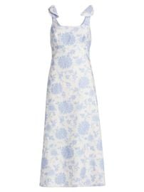 WornOnTV: Fallon’s white floral tie shoulder dress on Dynasty ...