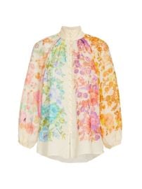 Shop Zimmermann Raie Floral Billow Blouse at Saks Fifth Avenue