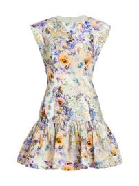 Shop Zimmermann Tama Floral-Printed Flounce Minidress at Saks Fifth Avenue