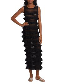 Shop Zimmermann Wonderland Frill Knit Midi-Dress at Saks Fifth Avenue