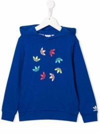 Shop adidas Kids logo-print hoodie with Express Delivery - at Farfetch