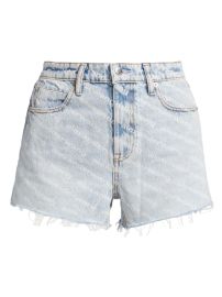 Shop alexanderwangt Bite Logo Denim Shorts at Saks Fifth Avenue