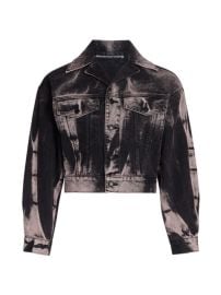 Shop alexanderwangt Tie-Dyed Denim Trucker Jacket at Saks Fifth Avenue