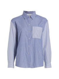 Shop bash Deborah Multi-Stripe Cotton Button-Front Shirt at Saks Fifth Avenue