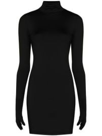 Shop black Vetements Gloved fitted mini dress with Express Delivery - at Farfetch