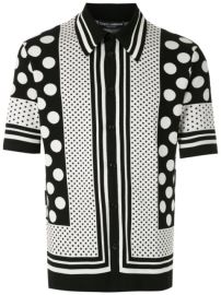 Shop black amp white Dolce amp Gabbana polka-dots pattern polo shirt with Express Delivery - at Farfetch