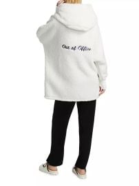 Shop by JILL MARTIN Embroidered Out Of Office Sherpa Hooded Jacket at Saks Fifth Avenue