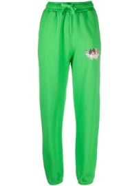 Shop green Fiorucci Woodland Angels-patch joggers with Express Delivery - at Farfetch