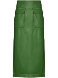 Shop green STAUD Burn midi skirt with Express Delivery - at Farfetch