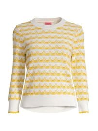 Shop kate spade new york Striped Pointelle Sweater at Saks Fifth Avenue