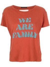 Shop orange amp blue MOTHER We Are Family T-shirt with Express Delivery - at Farfetch