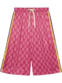 Shop pink Gucci GG technical jersey shorts with Express Delivery - at Farfetch