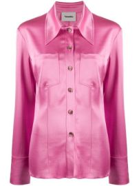 Shop pink Nanushka Tippi satin shirt with Express Delivery - at Farfetch