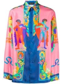 Shop pink Versace Greek statue printed shirt with Express Delivery - at Farfetch