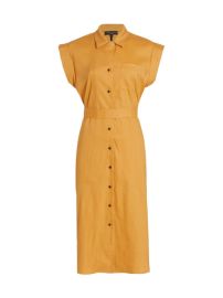 Shop rag  bone Helena Belted Cap-Sleeve Shirtdress at Saks Fifth Avenue