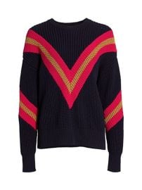 Shop rag  bone Leon Oversized Chunky-Knit Chevron Sweater at Saks Fifth Avenue