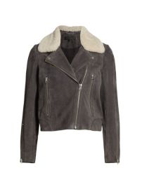 Shop rag  bone Mack Suede Aviator Jacket at Saks Fifth Avenue