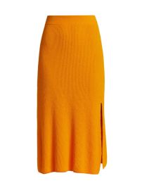 Shop rag  bone Soleil Ribbed Midi-Skirt at Saks Fifth Avenue