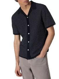 Shop rag bone Avery Jacquard Short-Sleeve Shirt at Saks Fifth Avenue