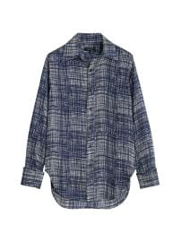 Shop rag bone Delphine High-Low Twill Shirt at Saks Fifth Avenue