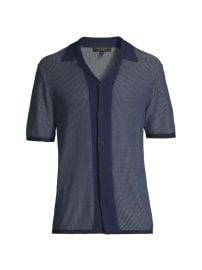 Shop rag bone Harvey Knit Camp Shirt at Saks Fifth Avenue